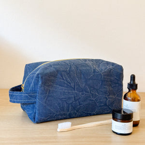 Cube Bag - Blue Crushed Canvas