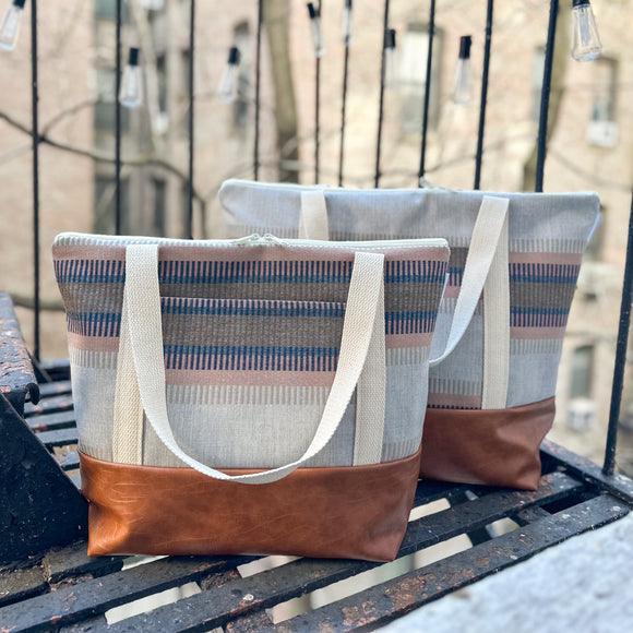 Tote Bag - Bold Woven Stripe