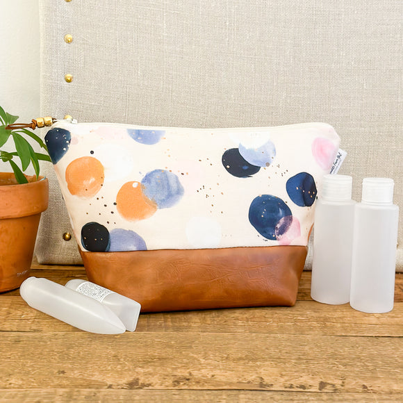 Make Up Bag - Abstract Circles