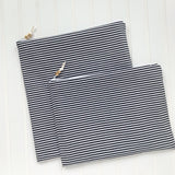 Black & White Skinny Stripe Wet Bag