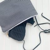 Black & White Skinny Stripe Wet Bag