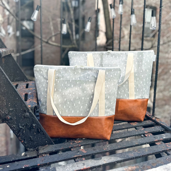 Tote Bag - Grey Raindrop