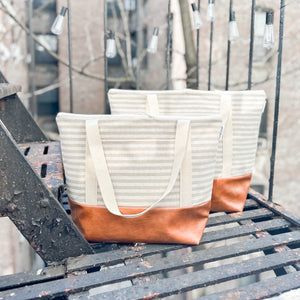 Tote Bag - Neutral Stripe