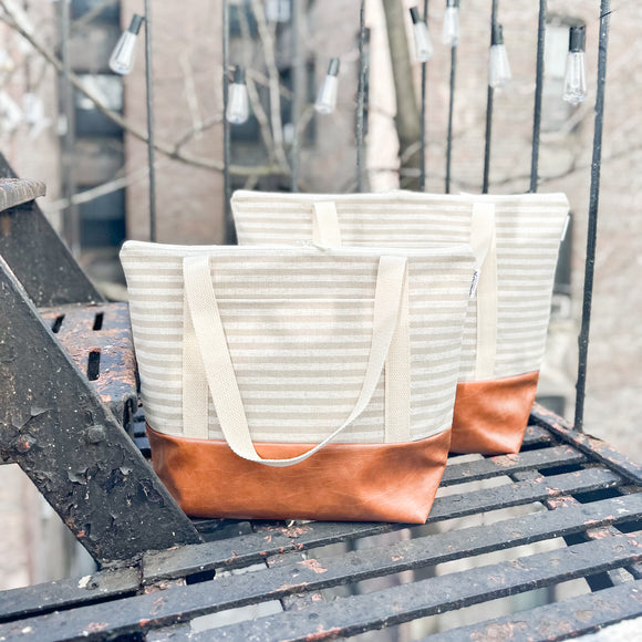 Tote Bag - Neutral Stripe