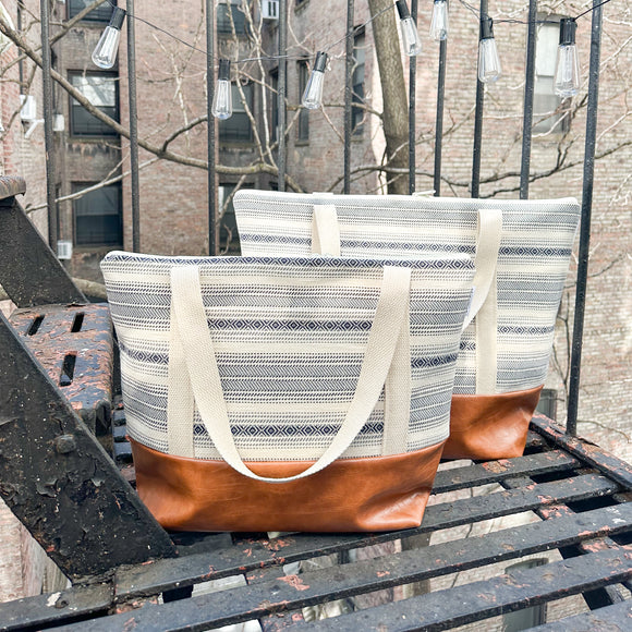 Tote Bag - Woven Stripe