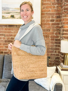 Gold Cork Tote Bag